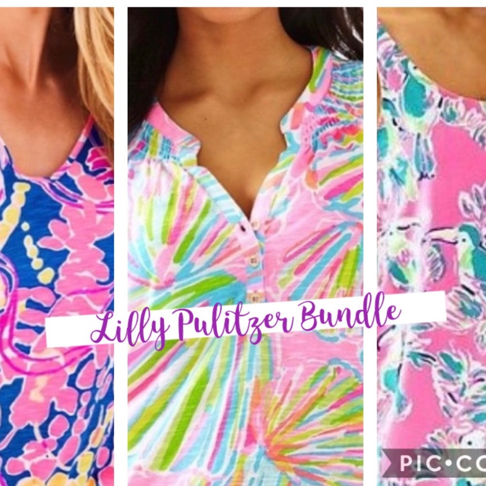 Bundle of 3 Lilly Pulitzer Tanks